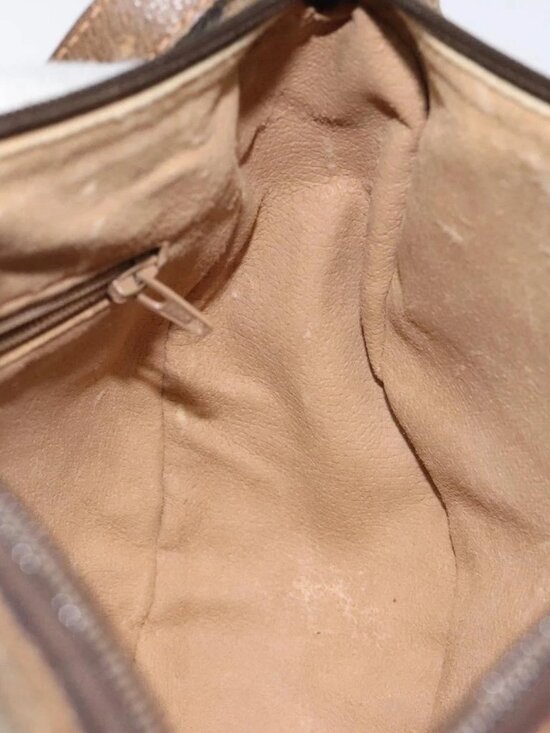 GUCCI GG Supreme Web Sherry Line Bag PVC Beige Gold 89 02 032 Auth hk2475 - Picture 11 of 16